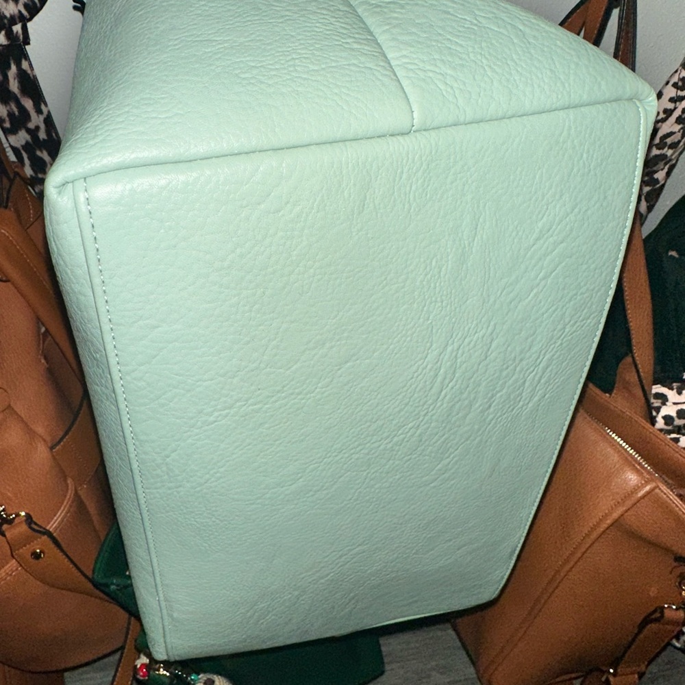 Poppy and Peonies Go-Getter Tote Mint - Picture 5 of 5